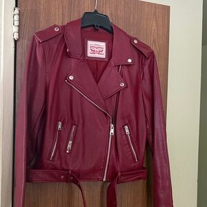 Levi's Deep Red Leather Jacket